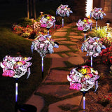 Waterproof Butterfly Shaped Solar Light, Outdoor Lighting, RGB, Durable