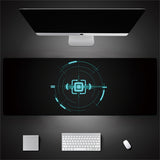 Industrial Style Tech Oversized Seam Keyboard Mouse Desk Pad